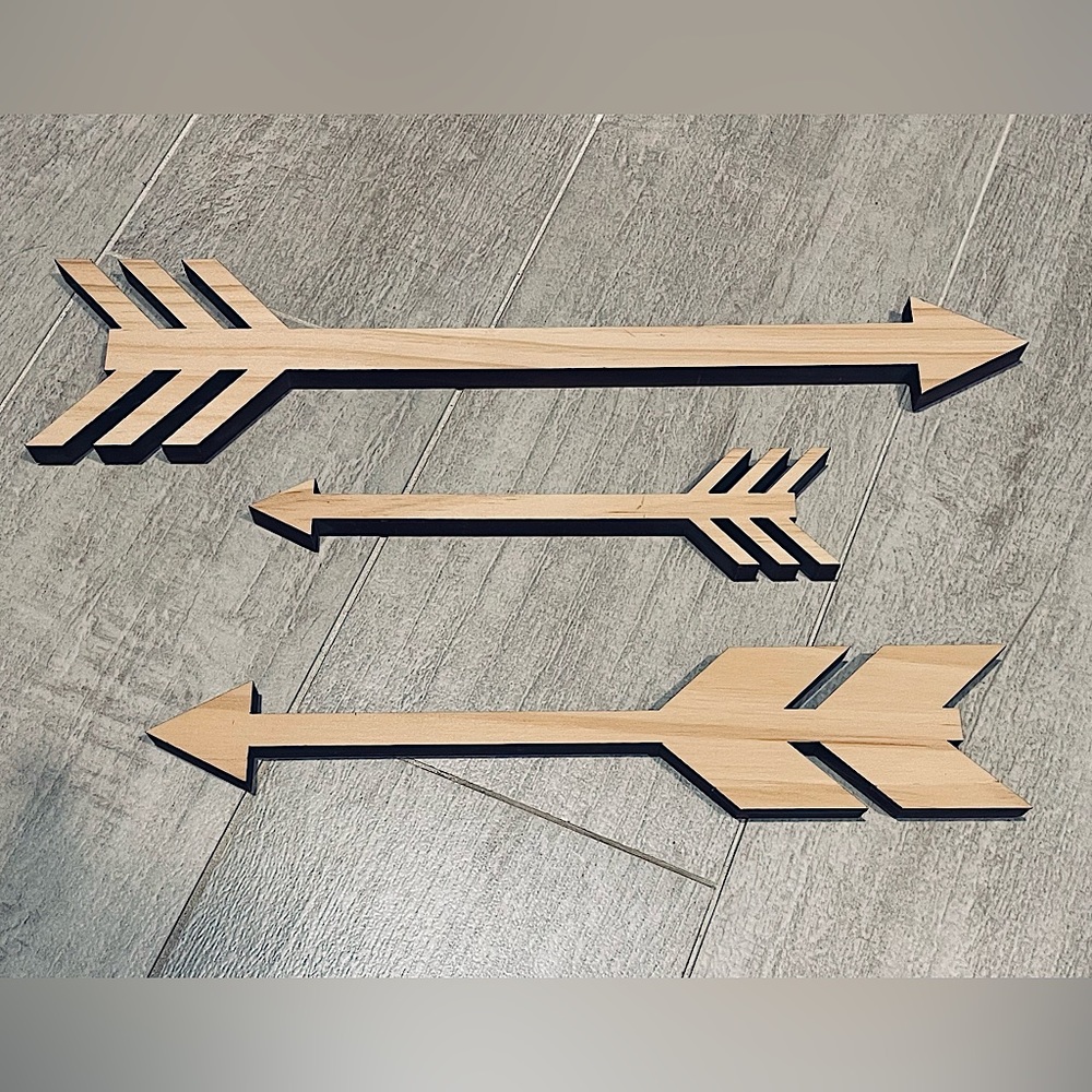 Wooden arrows